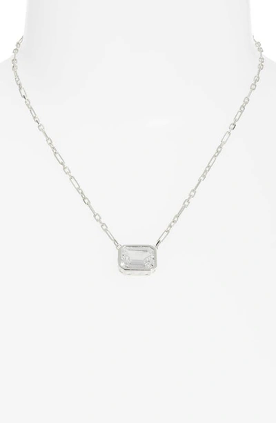 Shop Shymi Cubic Zirconia Pendant Necklace In Silver