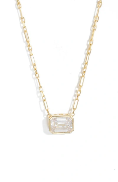 Shop Shymi Cubic Zirconia Pendant Necklace In Gold