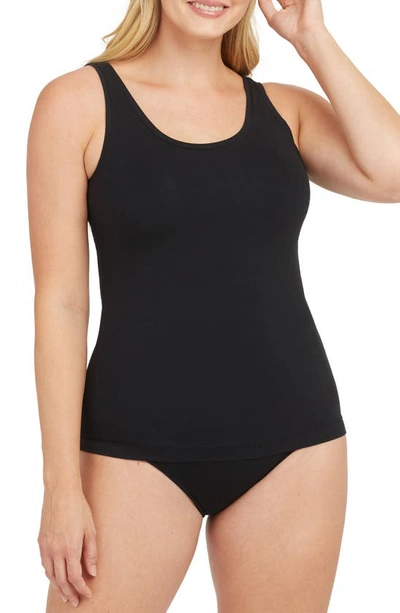 Shop Spanx Smoothing Tank In Very Black