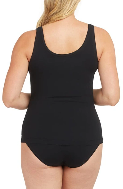 Shop Spanx Smoothing Tank In Very Black