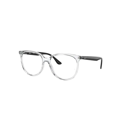 Shop Ray Ban Rb4378v Optics Eyeglasses Black Frame Clear Lenses Polarized 54-16