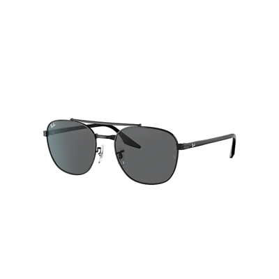 Ray Ban Rb3688 Sunglasses Black Frame Grey Lenses 55-19 In Black
