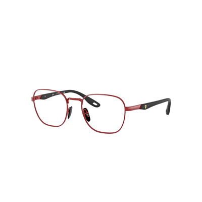 Shop Ray Ban Rb6484m Scuderia Ferrari Collection Eyeglasses Red Frame Clear Lenses Polarized 49-19