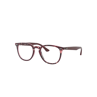 Shop Ray Ban Rb7159 Optics Eyeglasses Bordeaux Frame Clear Lenses Polarized 52-20