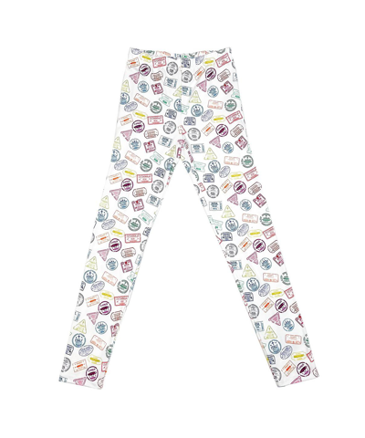 Shop Mixed Up Clothing Little Girls Viaje Graphic Leggings In White