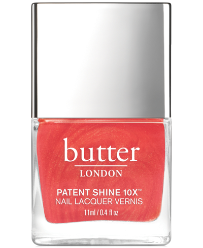 Shop Butter London Patent Shine 10x Nail Lacquer In Empire Red (a Rich Poppy Flower Red Crem