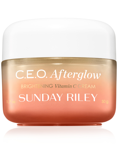 Shop Sunday Riley C.e.o. Afterglow Brightening Vitamin C Cream, 50 ml