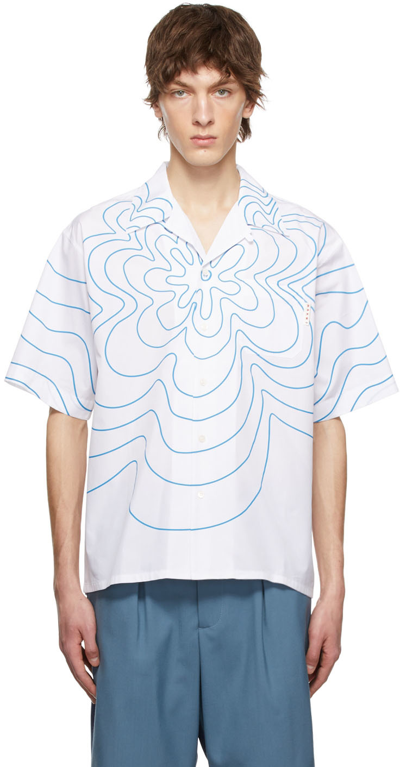 Shop Marni White Cotton Shirt In Vfw01 Lily White*