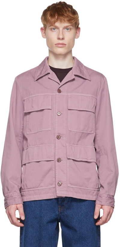 Shop Dries Van Noten Purple Cotton Jacket In 303 Rose