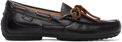 Shop Polo Ralph Lauren Black Roberts Loafers