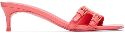Shop By Far Pink Roni Heeled Sandals In Venus