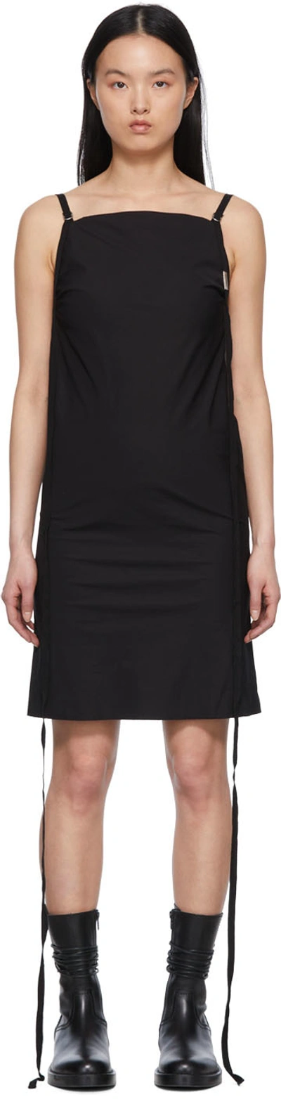 Shop Ann Demeulemeester Black Caro Mini Dress In 099 Black