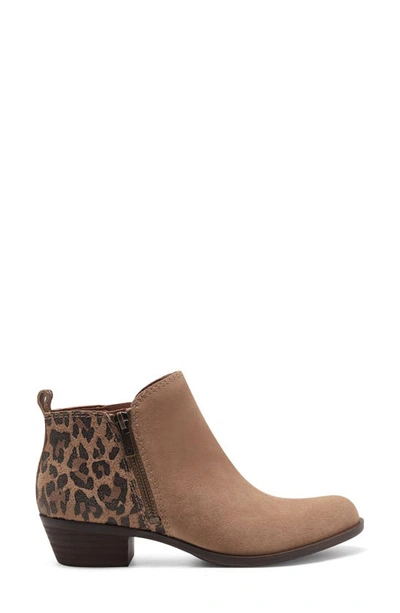 Shop Lucky Brand Basel Bootie In Distressed Natural