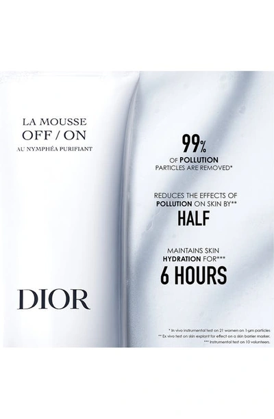 Shop Dior La Mousse Off/on Foaming Face Cleanser, 5 oz