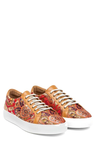 Shop Taft The Sneaker In Red Paisley