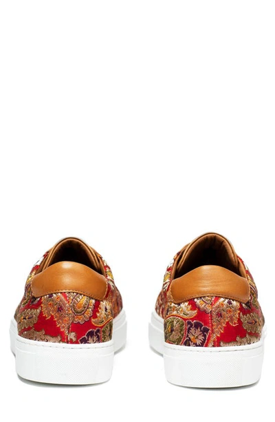 Shop Taft The Sneaker In Red Paisley