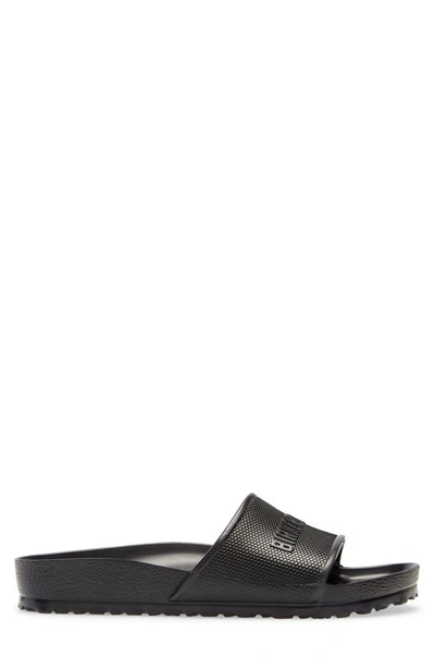 Birkenstock Barbados Logo-embossed Eva Slides In Black