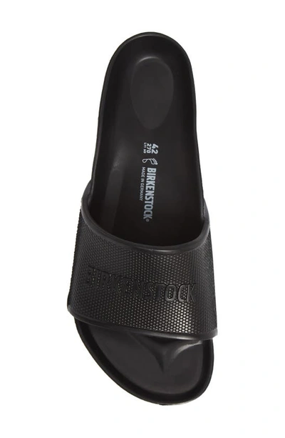 Birkenstock Barbados Logo-embossed Eva Slides In Black