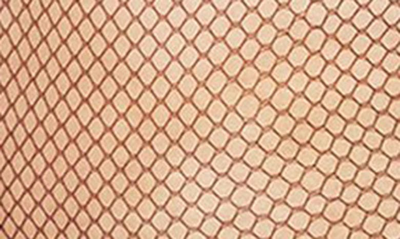 Shop Memoi Curvy Fishnet Tights In Black