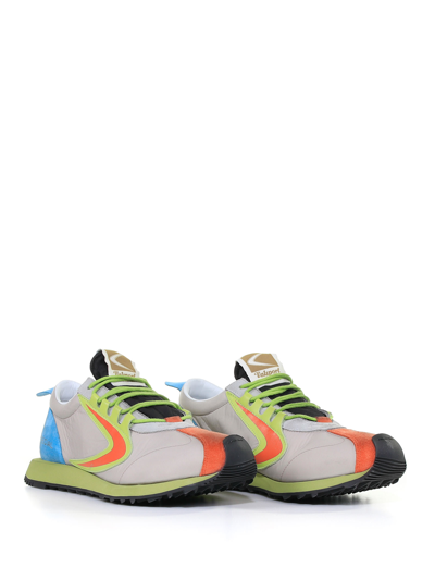 Shop Valsport Sneaker With Contrasting Details In Grey Orange Turchese