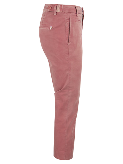 Shop Dondup Ariel - Chino Trousers In Pink