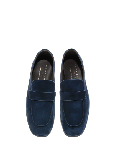 Shop Henderson Baracco Loafer Made Of Suede In Blu