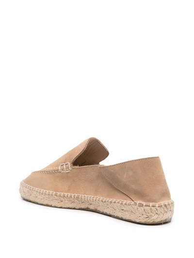 Shop Manebi Man Traveler Loafers - Hamptons - Washed Beige