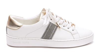 Shop Michael Michael Kors Irving Sneakers In White
