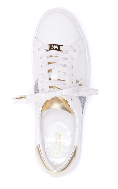 Shop Michael Michael Kors Irving Sneakers In White