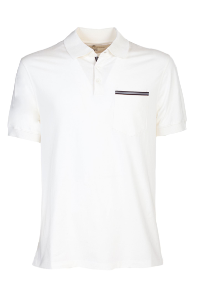 Shop Brunello Cucinelli Men's Beige Cotton Polo Shirt