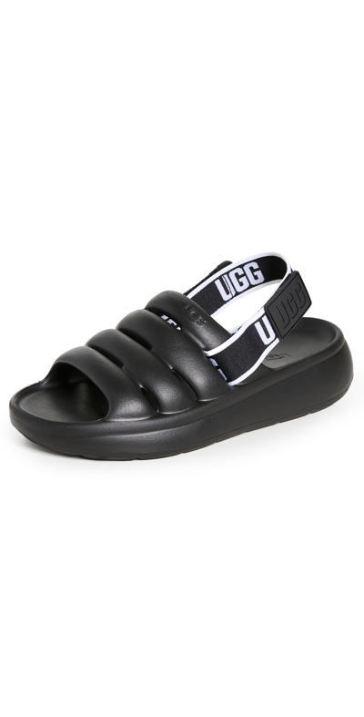 Shop Ugg Sport Yeah Sandals In Black