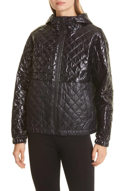 Shop Donna Karan Quilted Jacket In Black