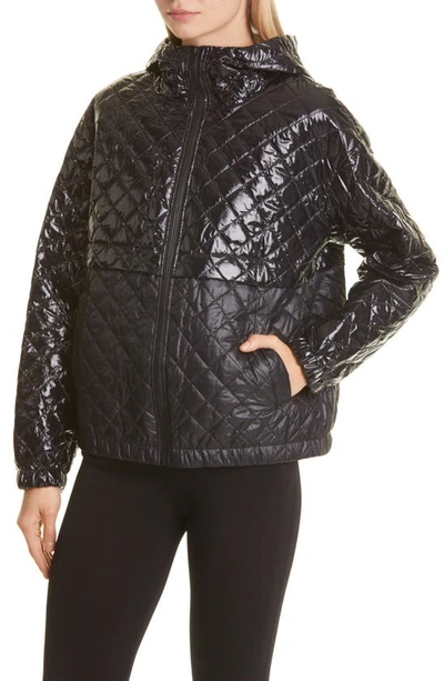 Shop Donna Karan Quilted Jacket In Black