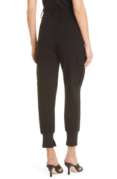 Donna Karan Tapered Leg Cargo Pants In Black | ModeSens