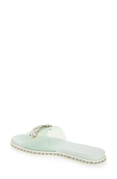 Shop Karl Lagerfeld Bijou Slide Sandal In Mint