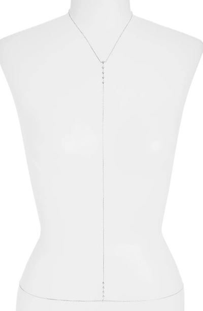 Shop Shymi Cubic Zirconia Body Chain In Silver