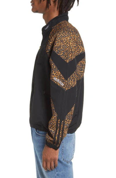 Adidas Leopard Print Jacket In Beige Tone/ Black | ModeSens