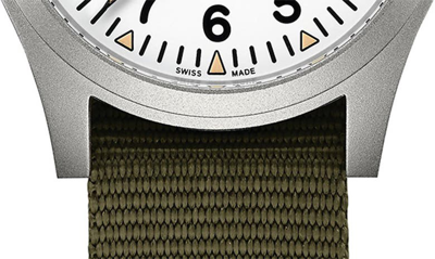 Shop Hamilton Khaki Field Mechanical Bracelet Watch, 42mm In Stainless Steel/khaki