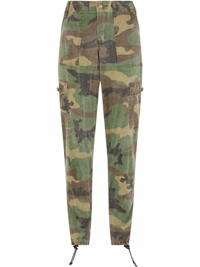 Shop Dolce & Gabbana Camouflage Print Cargo Pants In Multicolore