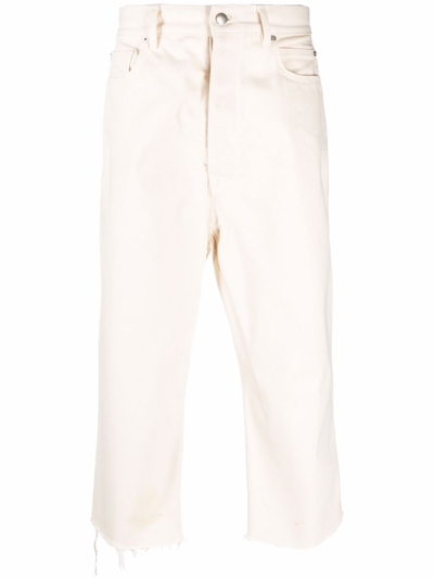 Shop Rick Owens Flared Jeans In Nude & Neutrals