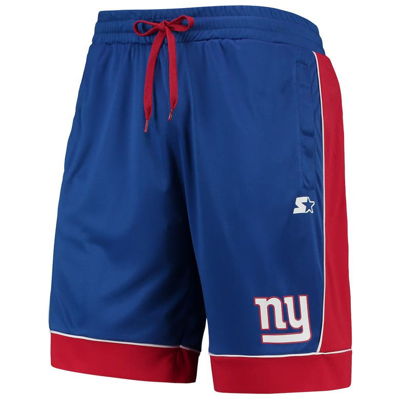 Starter Men's  Royal, Red New York Giants Fan Favorite Fashion Shorts In Royal