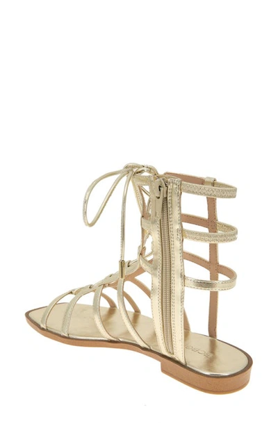 Shop Bcbg Lariat Gladiator Sandal In Platino