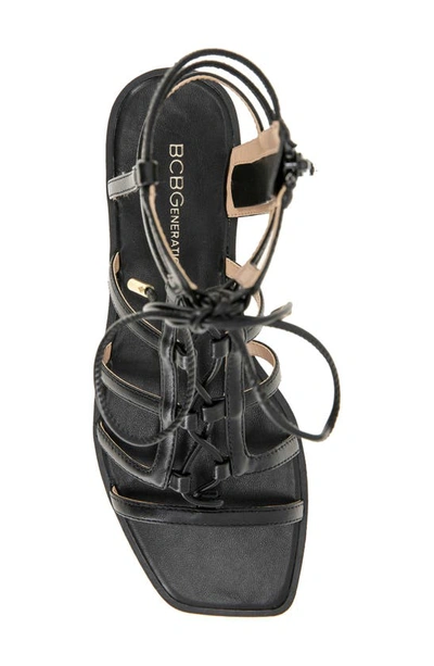 Shop Bcbg Lariat Gladiator Sandal In Black