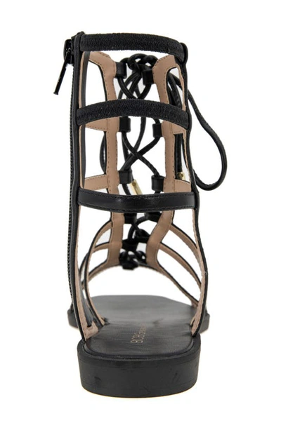 Shop Bcbg Lariat Gladiator Sandal In Black