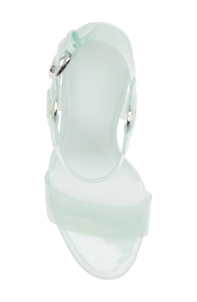 Shop Karl Lagerfeld Cieone Sandal In Mint