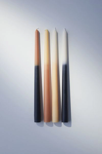 Shop Urban Outfitters Ombre Taper Candle Set In Neutral