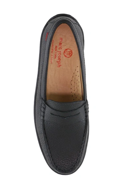 Marc Joseph New York Union Street Driving Shoe In Black Grainy