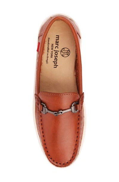 Marc Joseph New York Morton Street Driving Shoe In Cognac Napa