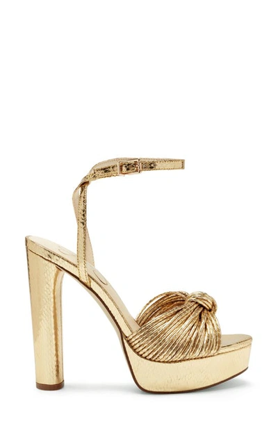 Shop Jessica Simpson Immie Platform Sandal In Gold