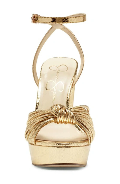 Jessica Simpson Women's Immie Platform Dress Sandals In Gold